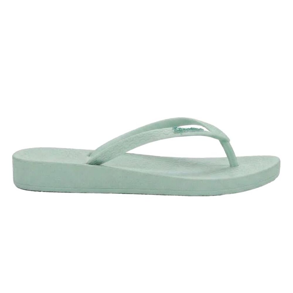 Ipanema Womens/Ladies Anat Logo Flat Flip Flops / Green